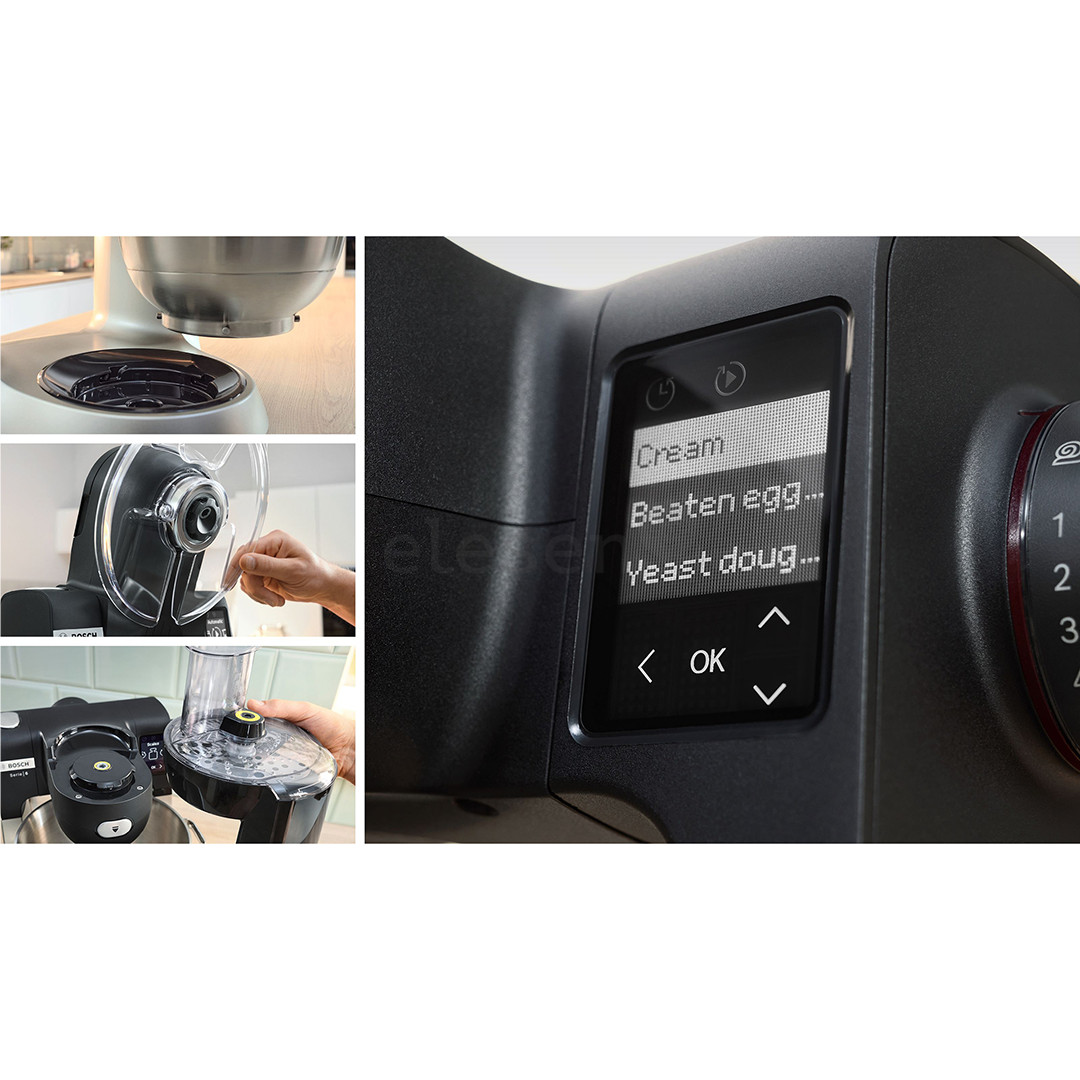 Bosch, Series 6, 1600 Вт, черный - Кухонный комбайн