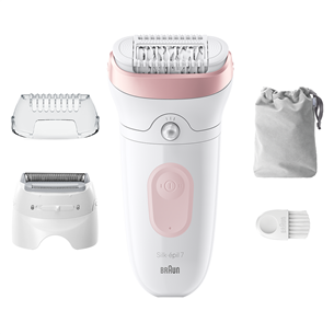 Braun Silk epil 7, baltas/rožinis - Epiliatorius Prekė - SE7030 SE7030