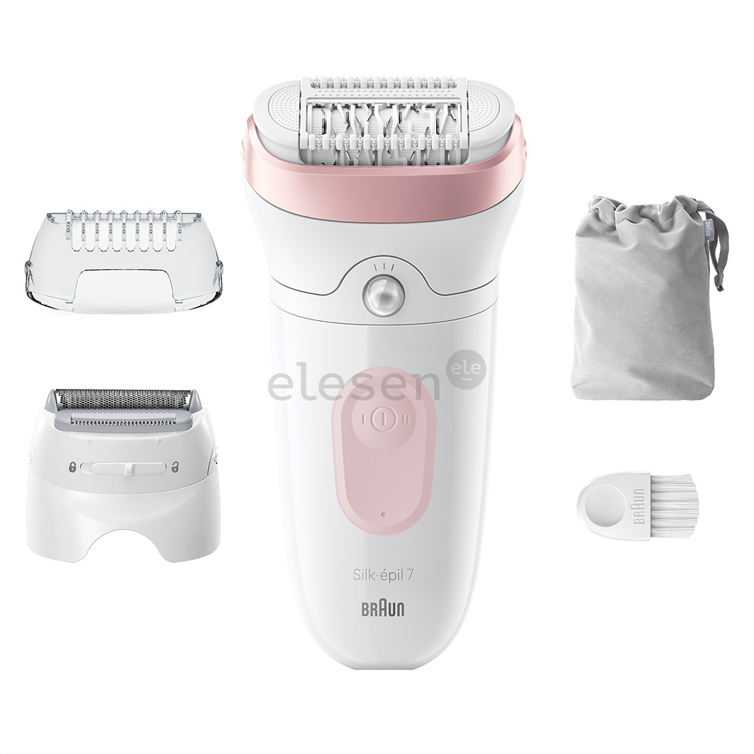Braun Silk epil 7, white/pink - Epilator