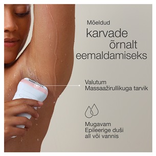 Braun Silk epil 7, baltas/rožinis - Epiliatorius Prekė - SE7030