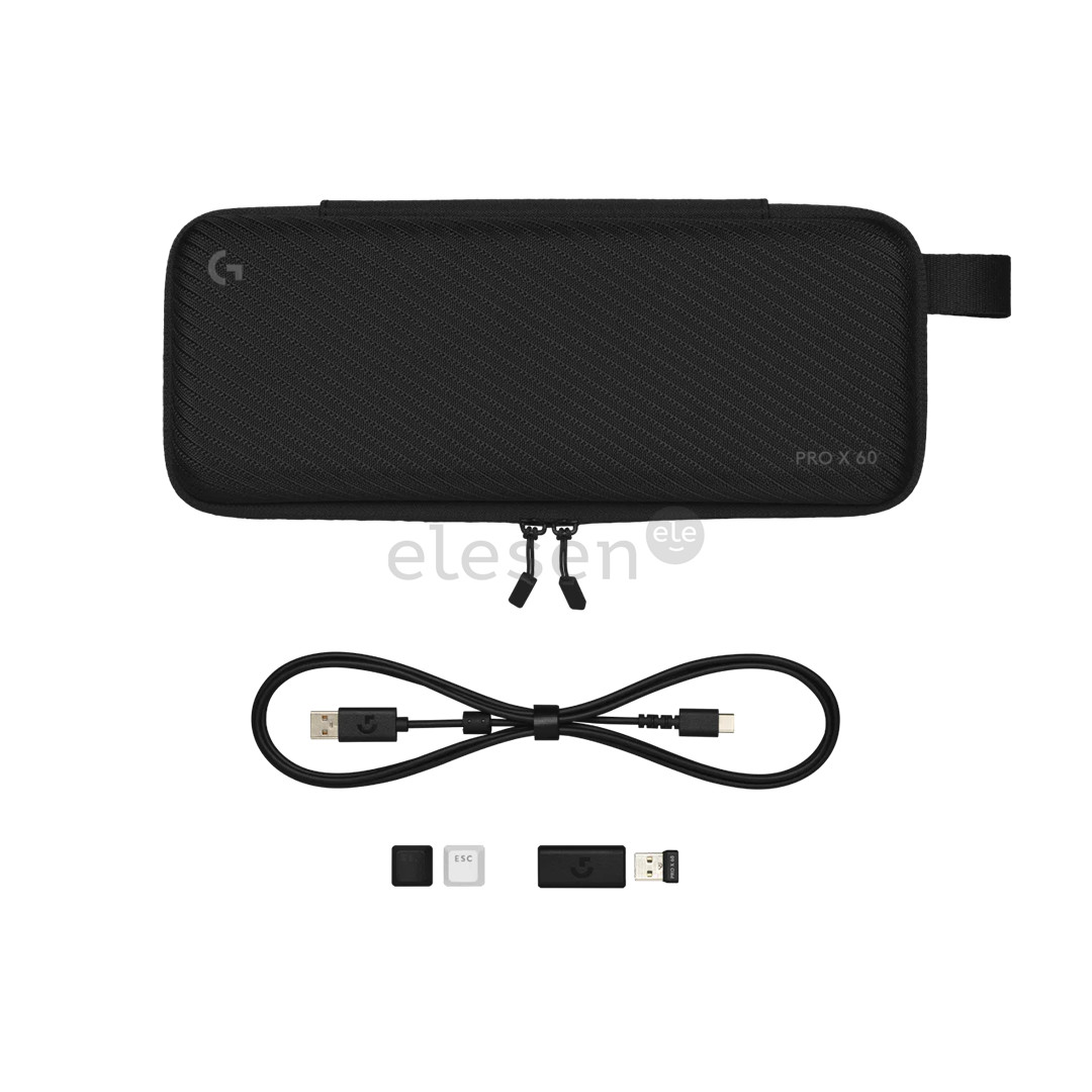 Logitech PRO X 60, US, juoda  - Belaidė klaviatūra Prekė - 920-011911