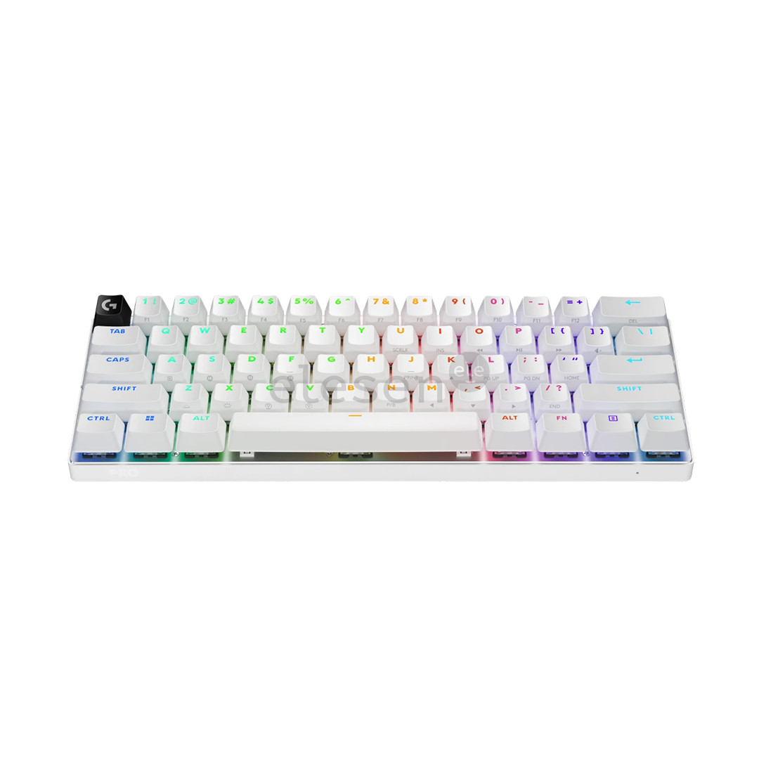 Logitech PRO X 60, US, white - Wireless keyboard