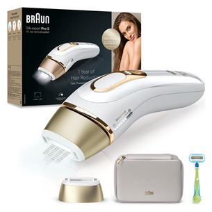 Braun Silk-expert Pro 5, baltas/auksinis - IPL Fotoepiliatorius Prekė - PL5052