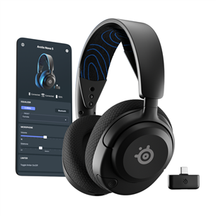Steelseries Arctis Nova 5P Wireless, juodos - Belaidės ausinės