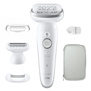 Braun Silk epil 9, Wet & Dry, baltas - Epiliatorius Prekė - SES9041 SES9041