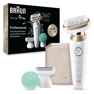 Braun Silk epil 9 Flex, baltas - Epiliatorius Prekė - SES9071