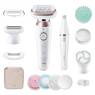 Braun Silk epil 9 Flex SkinSpa, baltas - Epiliatorius Prekė - SES9580 SES9580