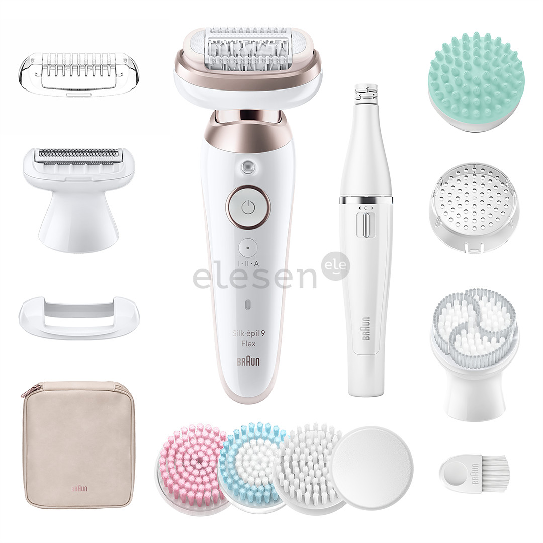 Braun Silk epil 9 Flex SkinSpa, white - Epilator