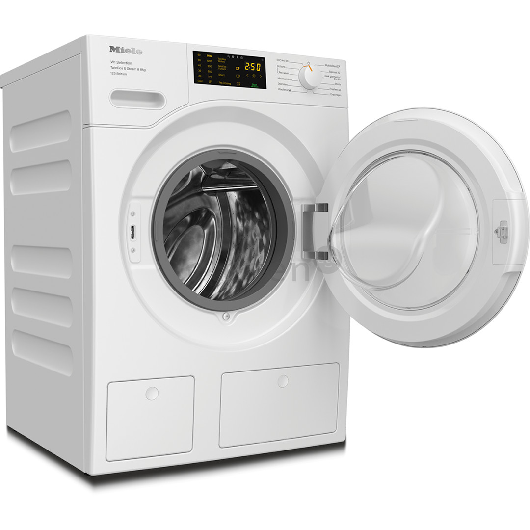 Miele, 125 Edition, 8 kg, depth 60 cm, 1400 rpm - Front load washing machine