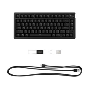 Klaviatūra HyperX Alloy Rise 75, Linear, US, juoda   Prekė-7G7A4AA#ABA