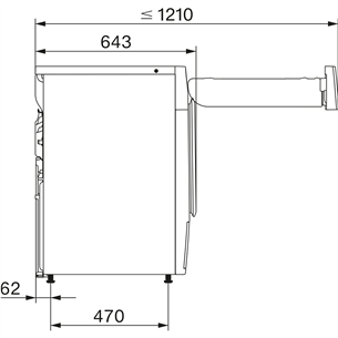 Miele 125 Gala Edition, 9 kg, gylis 64,3 cm - Džiovyklė Prekė - TSL683WP