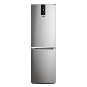 Whirlpool, NoFrost, 335 L, 192 cm, nerūdijančio plieno - Šaldytuvas W7X83TMX