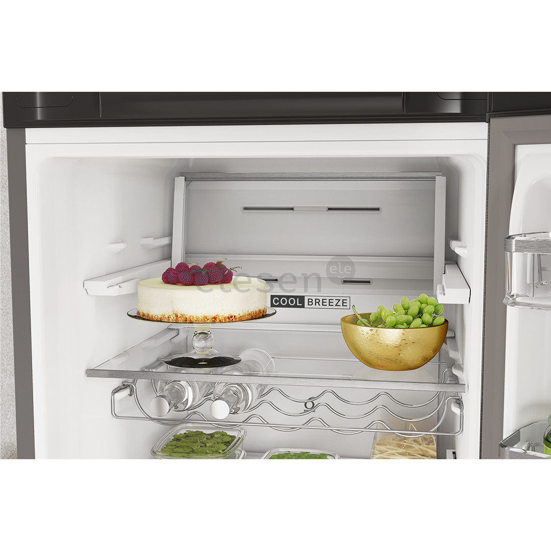 Whirlpool, NoFrost, 335 L, 192 cm, nerūdijančio plieno - Šaldytuvas