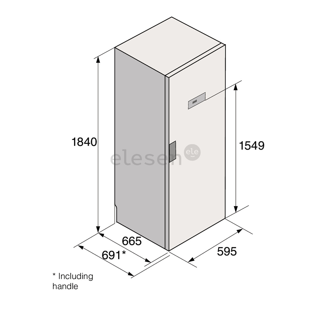 Asko, 5 kg, depth 66,3 cm - Drying cabinet