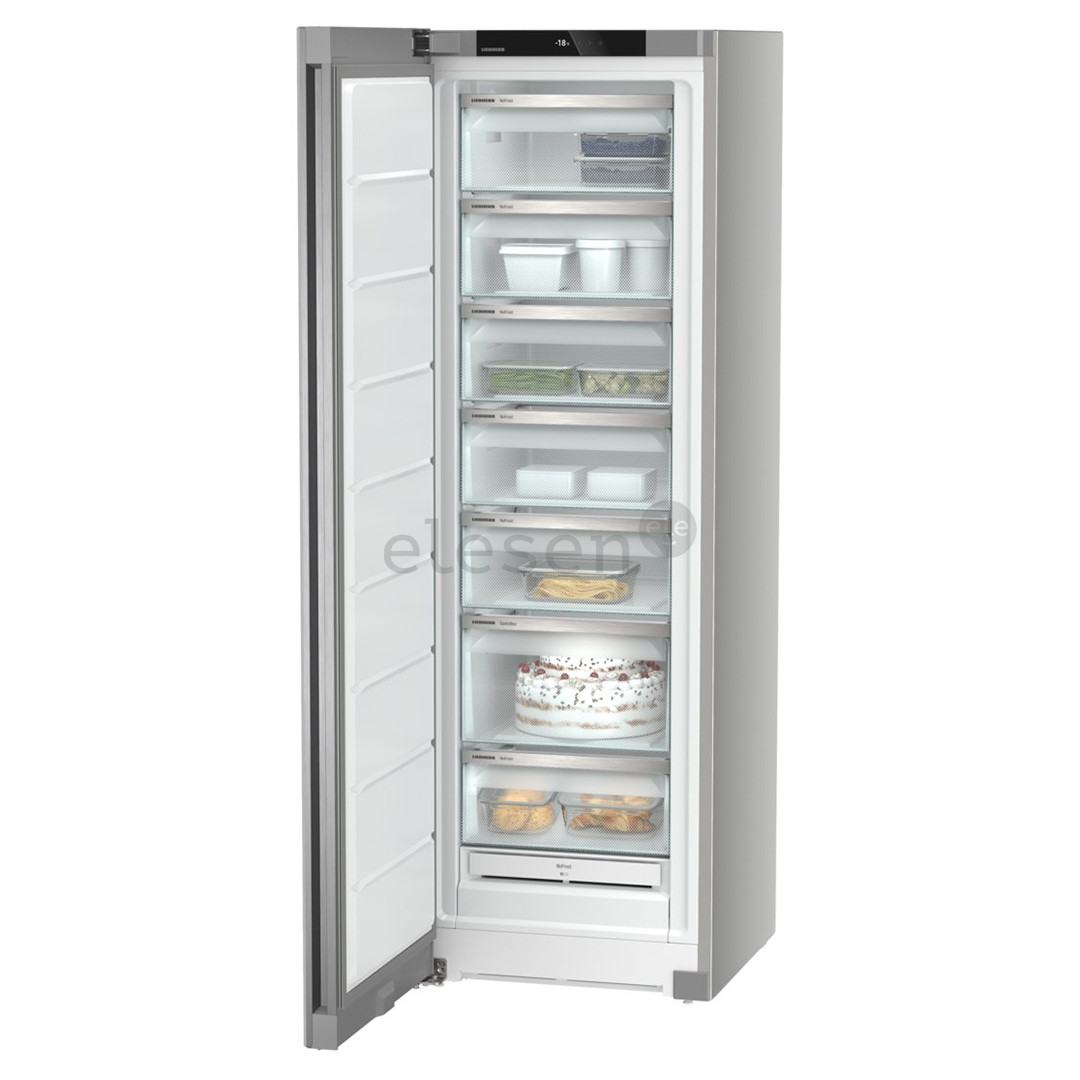 Liebherr, NoFrost, 277 л, высота 186 см, серебристый - Морозильник