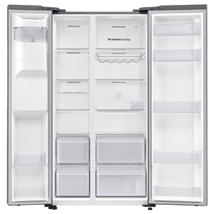 Samsung, NoFrost, 635 L, aukštis 178 cm, sidabrinis - Šaldytuvas Prekė - RS65DG54R3S9EO