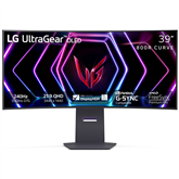 LG UltraGear OLED, 39'', WQHD, OLED, 240 Гц, изогнутый, черный - Монитор