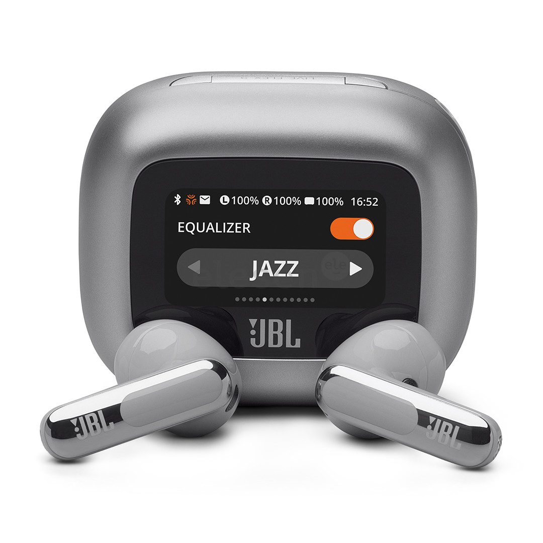 Belaidės ausinės JBL Live Flex 3, sidabrinės Prekė-JBLLIVEFLEX3SIL