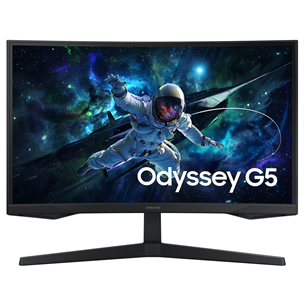 Samsung Odyssey G5 G55C, 27'', QHD 165 Hz, LED VA, lenktas, juodas - Monitorius Prekė - LS27CG552EUXEN LS27CG552EUXEN