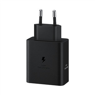 Samsung Dual USB-C, 50 W, juodas - Maitinimo adapteris