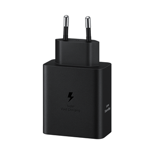Samsung Dual USB-C, 50 W, black - Power adapter Item - EP-T5020XBEGEU