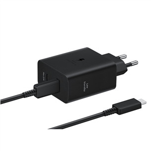 Samsung Dual USB-C, 50 W, juodas - Maitinimo adapteris