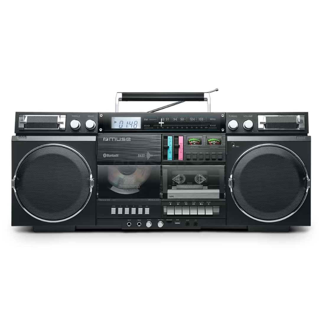 Muse M-380 Ghetto Blaster, black - Boombox