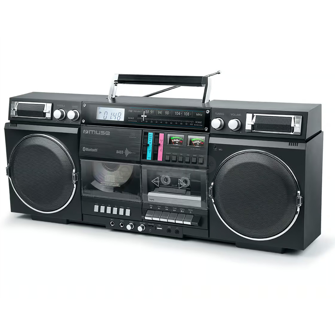 Muse M-380 Ghetto Blaster, black - Boombox