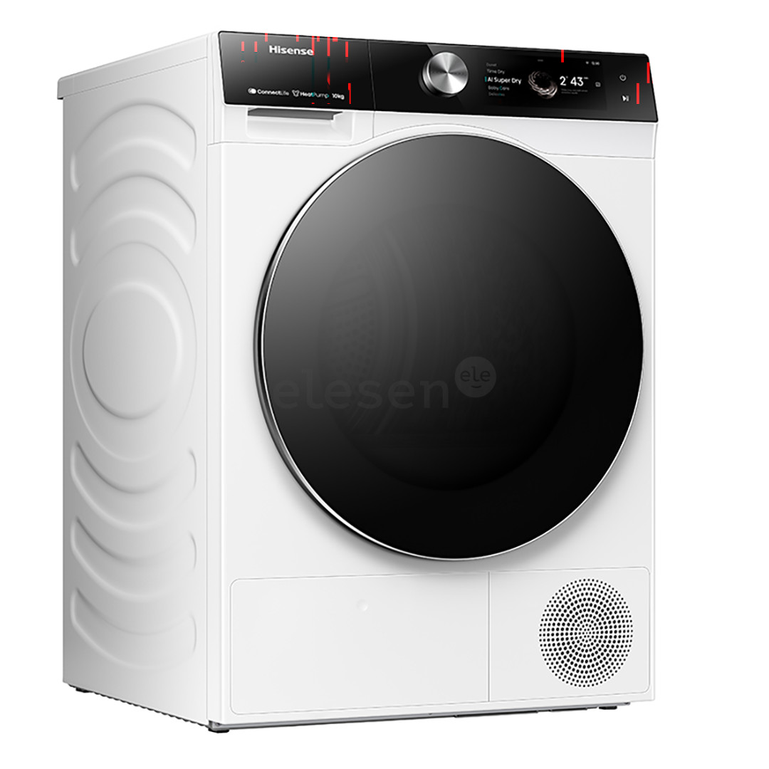 Hisense, 10 kg, depth 61 cm - Clothes dryer
