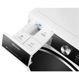 Hisense, 12 кг, глубина 61 см, 1400 об/мин - Стиральная машина с передней загрузкой Товар - WF7S1247BW