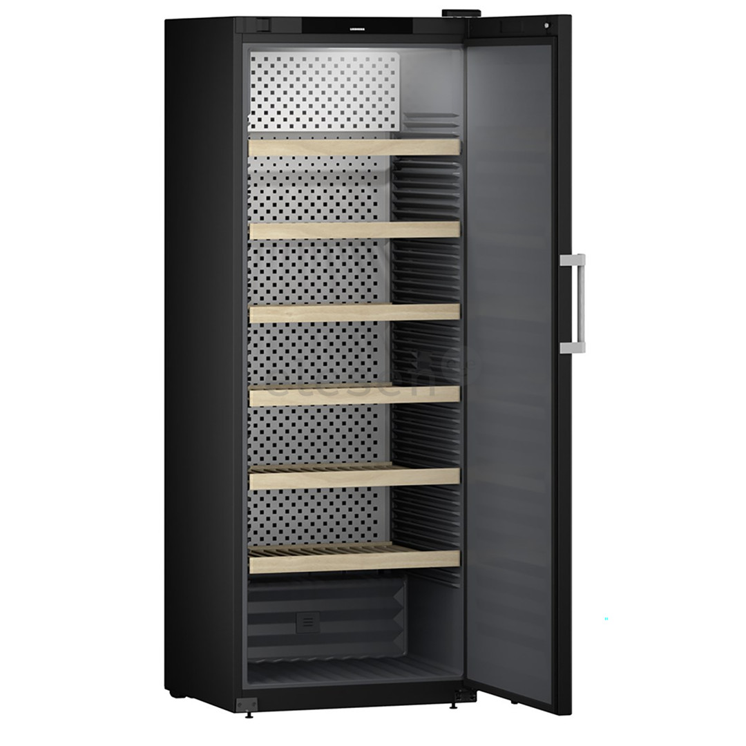 Liebherr GrandCru Selection, 324 buteliai, aukštis 211 cm, juodas - Vyno šaldytuvas