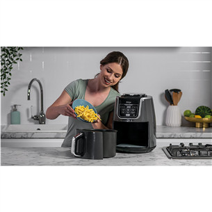 Ninja AF160EU Air Fryer MAX, 5,2 l, 1750 W, pilka - Karšto oro gruzdintuvė