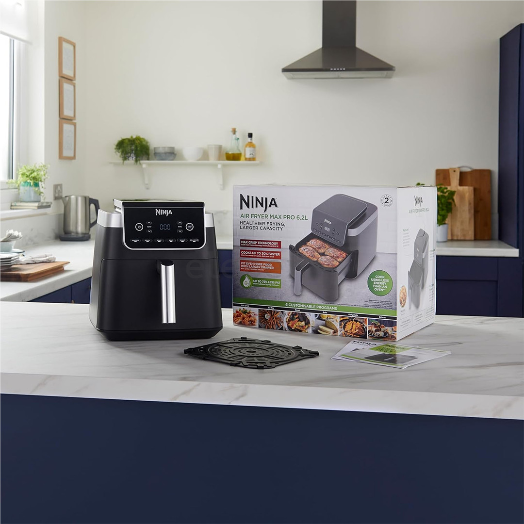 Karšto oro gruzdintuvė Ninja Air Fryer MAX PRO 6.2L, 2000 W, juoda Prekė - AF180EU