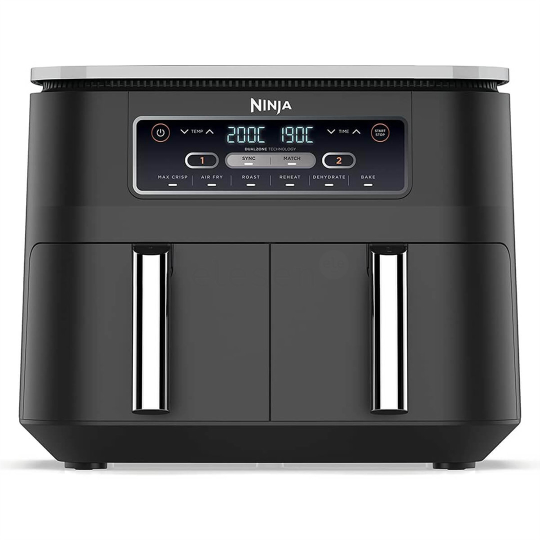 Ninja Foodi Dual Zone, 7,6 L, 2400 W, juoda - Karšto oro gruzdintuvė
