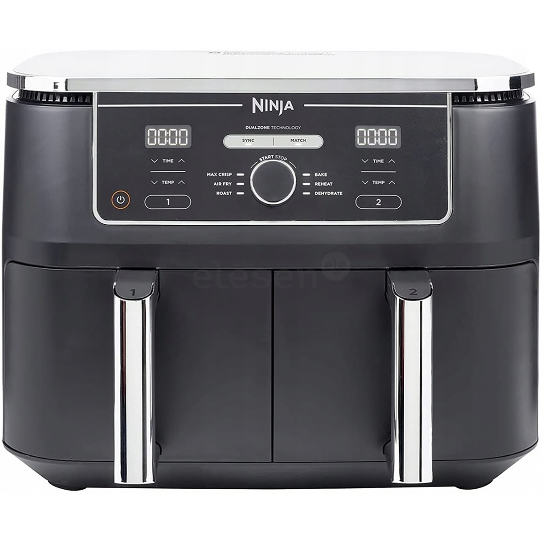 Ninja Foodi MAX Dual Zone, 9.5 L, 2470 W, juoda - Karšto oro gruzdintuvė