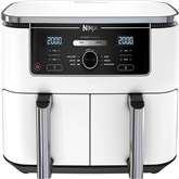 Ninja Foodi MAX Dual Zone, 9.5 L, 2470 W, balta - Karšto oro gruzdintuvė