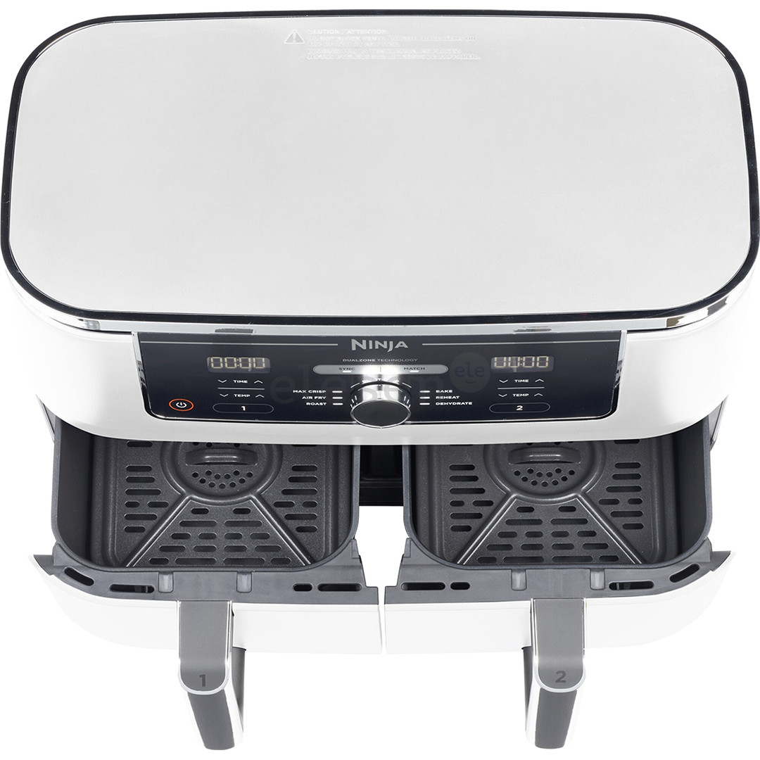 Ninja Foodi MAX Dual Zone, 9.5 L, 2470 W, balta - Karšto oro gruzdintuvė