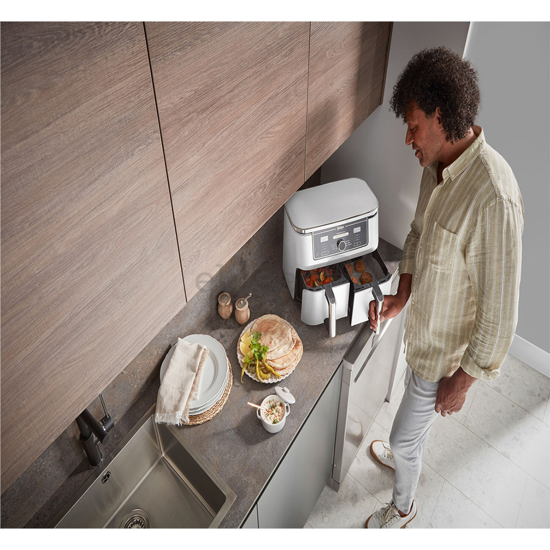 Ninja Foodi MAX Dual Zone, 9.5 L, 2470 W, balta - Karšto oro gruzdintuvė
