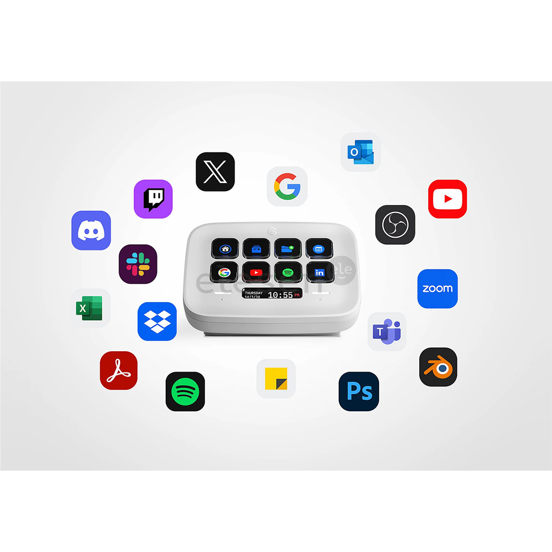 Transliacijos valdiklis Elgato Stream Deck Neo, baltas Prekė - 10GBJ9901