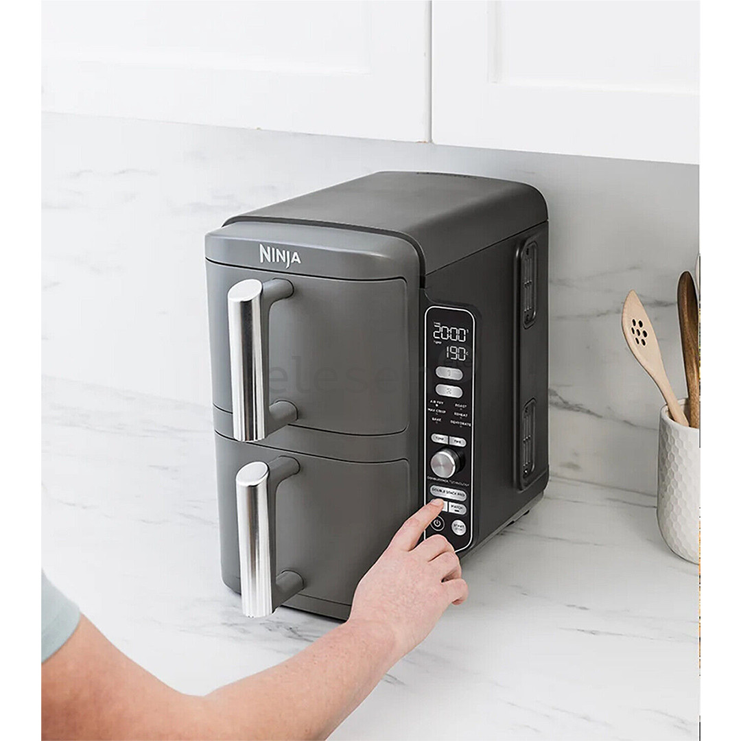 Ninja Double Stack XL 9,5 л, 2470 Вт, серый - Аэрогриль