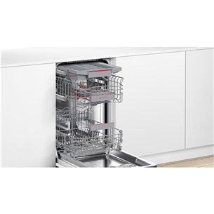 Įmontuojama indaplovė Bosch, Series 4, 10 komplektų talpa Prekė-SPH4EMX24E