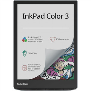 PocketBook InkPad Color 3, 7,8", 32 ГБ, серый/черный - Электронная книга PB743K3-1-WW