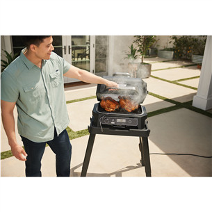 Ninja Woodfire Pro XL, black - Electric BBQ Grill & Smoker