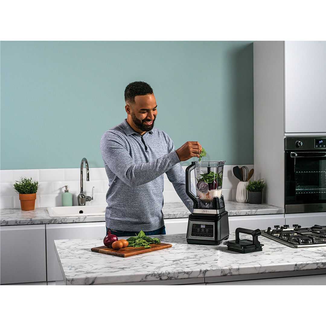 Ninja 2-in-1, Auto IQ, 1200 Вт, серебристый/черный - Блендер