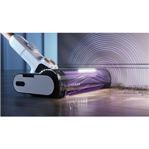 Belaidis dulkių siurblys Shark Detect Pro, automatinis ištuštinimas, baltas