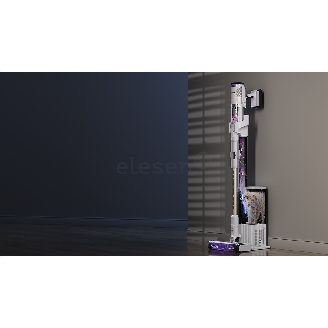 Belaidis dulkių siurblys Shark Detect Pro, automatinis ištuštinimas, baltas