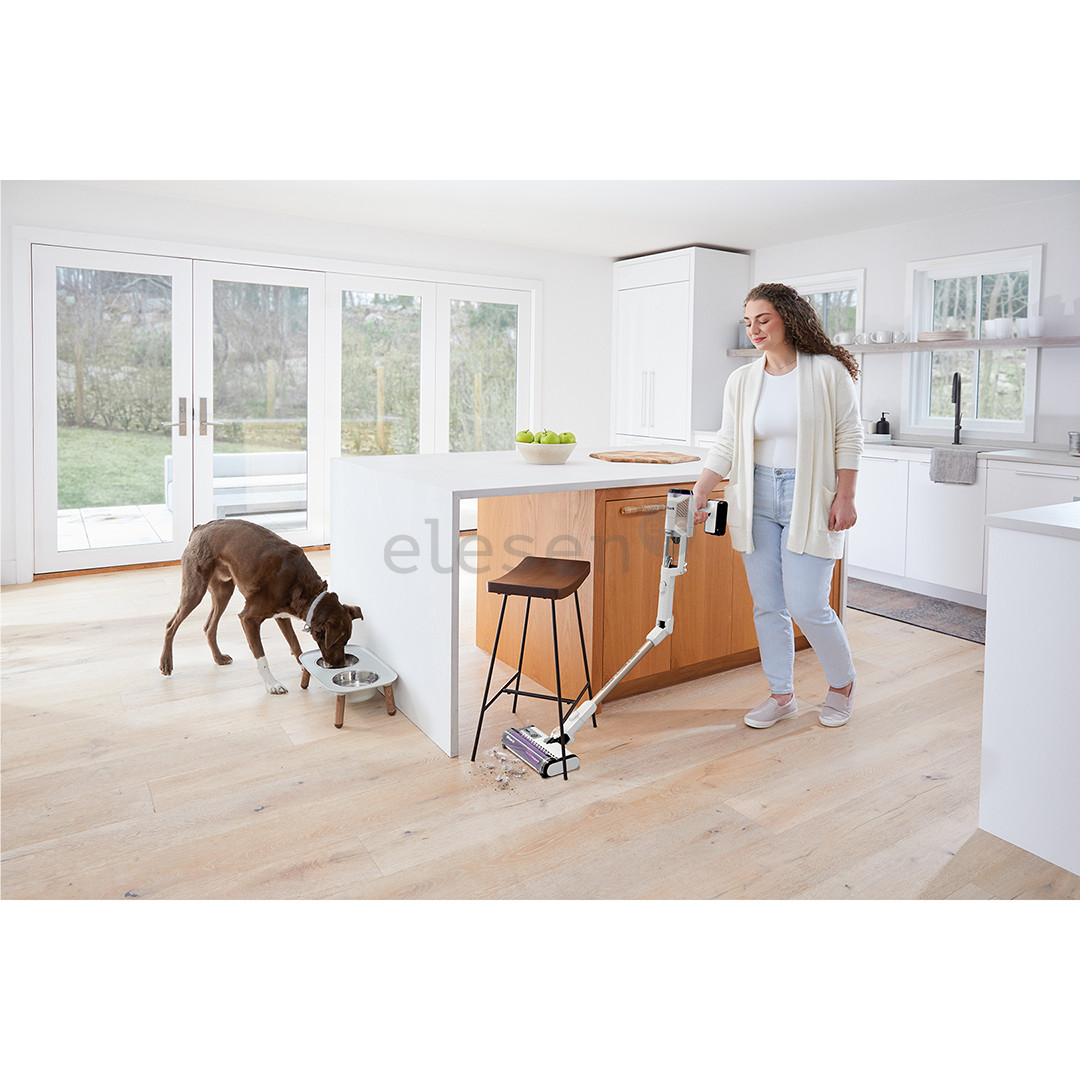 Belaidis dulkių siurblys Shark Detect Pro, automatinis ištuštinimas, baltas