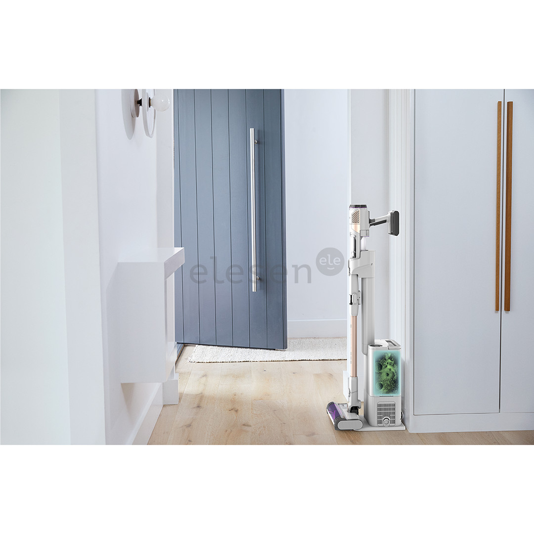 Belaidis dulkių siurblys Shark Detect Pro, automatinis ištuštinimas, baltas