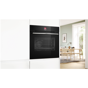 Orkaitė Bosch, Series 8, pirolizė, 71 L, juoda Prekė-HBG7721B1