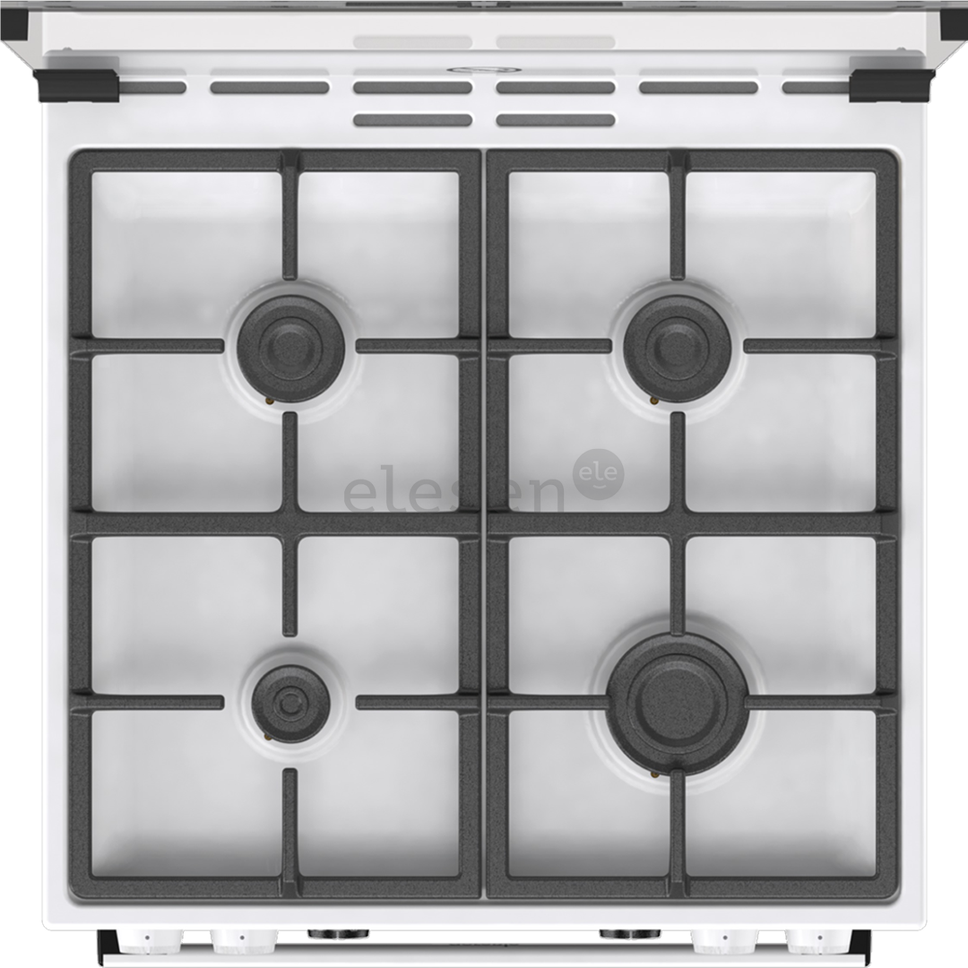 Gorenje, 71 L, width 60 cm, white - Gas cooker with electric oven Item - GKS6C70WF